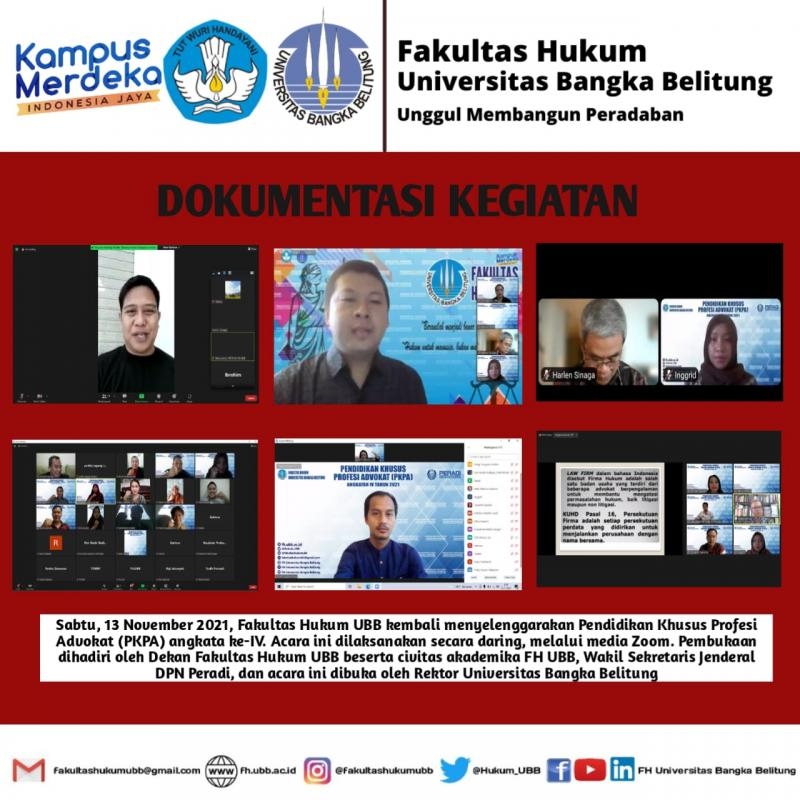 Fakultas Hukum UBB Kembali Gelar PKPA